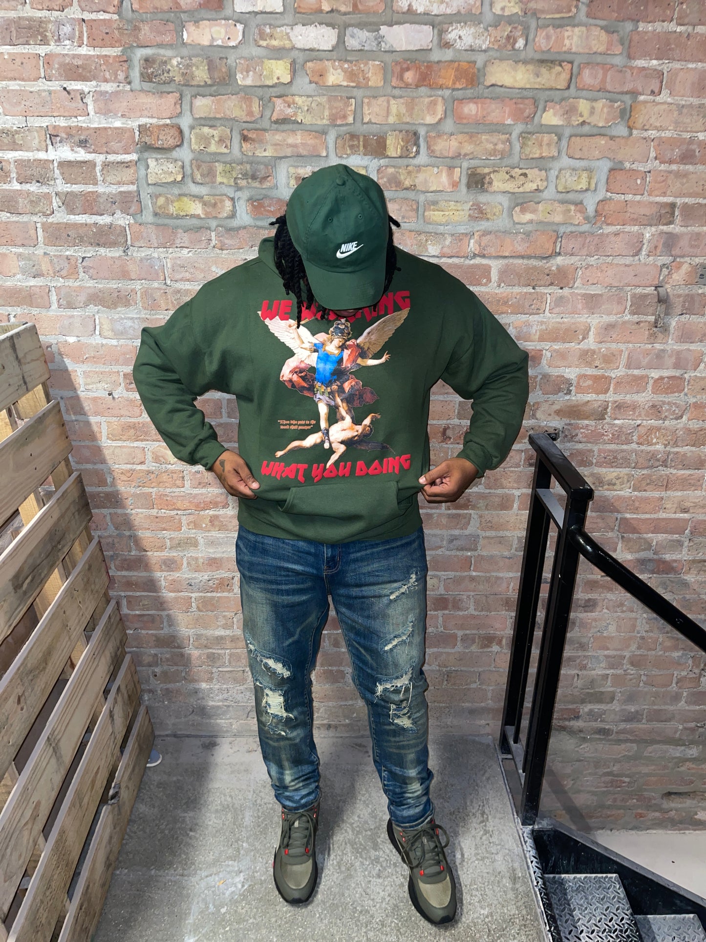 “Angels” Hoody Green