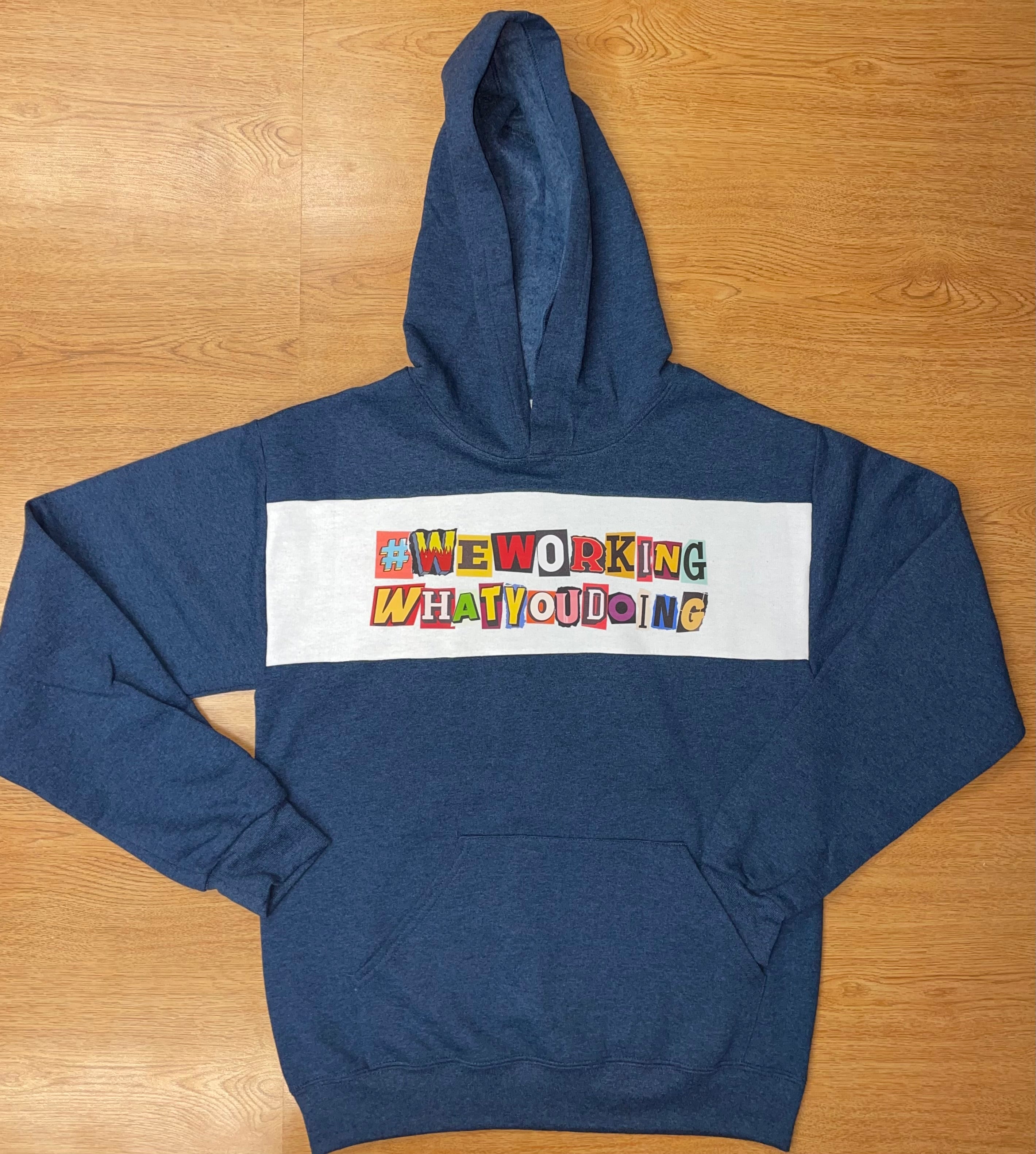 Colorblock "Ransom Note" Hoody Only 5 Available