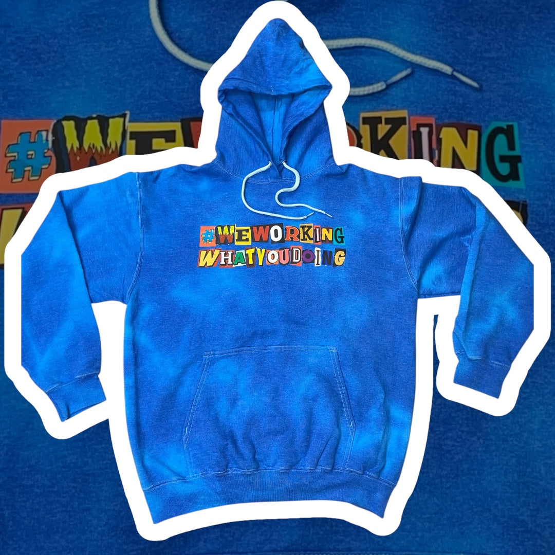 Acid Blue "Ransom Note" Hoody *1 of 1* LARGE