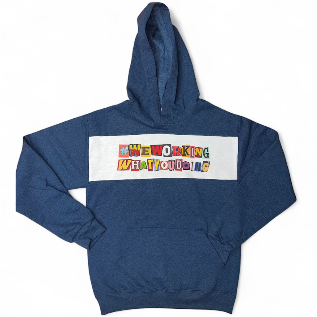 Colorblock "Ransom Note" Hoody Only 5 Available